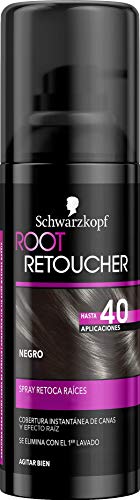 Schwarzkopf Root Retoucher - Coloración del Cabello Negro (pack de 3)
