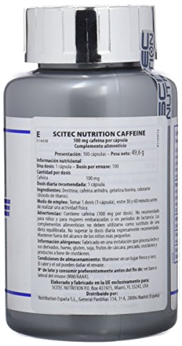 Scitec Nutrition Caffeine - 100 Cápsulas