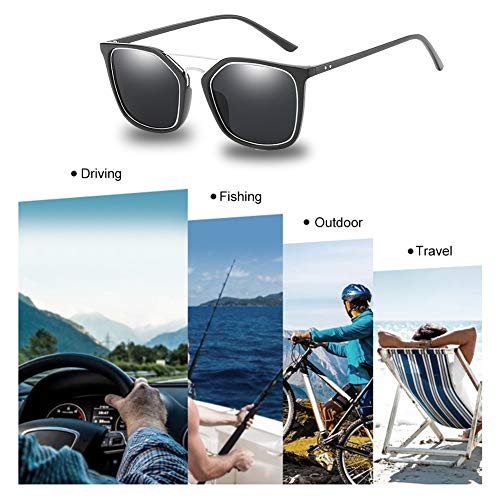 SCOBUTY Gafas de Sol,Gafas de Sol Deportivo Polarizados,Gafas de Sol Deportivas,Aire Libre Deportes Golf Ciclismo Pesca Senderismo UV400 Protección Gafas Unisex Golf Conducción Gafas Gafas de Sol