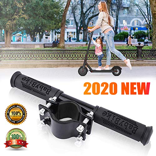 Scooter eléctrico manillar,Scooter Manillar para niños Barra de Agarre Ajustable Holder Seguro Empuñadura Ajustable Antideslizante Antideslizante Agarre Adecuado para Xiaomi Mijia M365 (Negro)