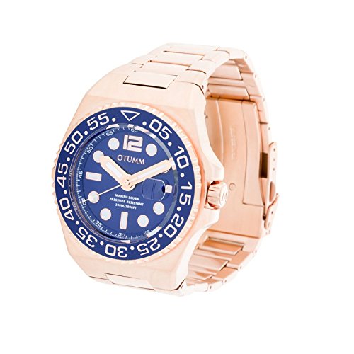 Scuba Metal 45 Rose Gold - Blue Dial