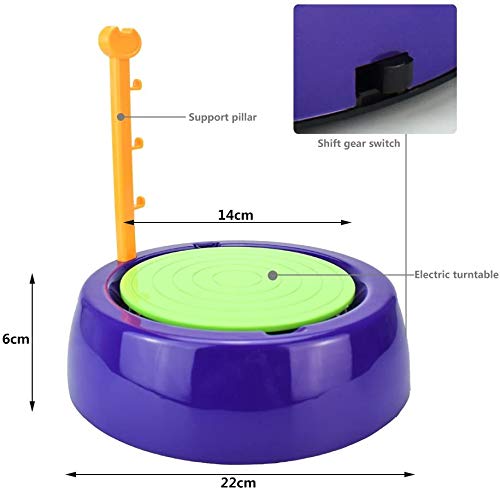 SEAAN Máquina de Cerámica para Niños DIY Kit de Artesanía Niños y Principiantes de Rueda de Cerámica Máquina de Alfarería Juguetes Educativos Kit de Juguetes de Bricolaje