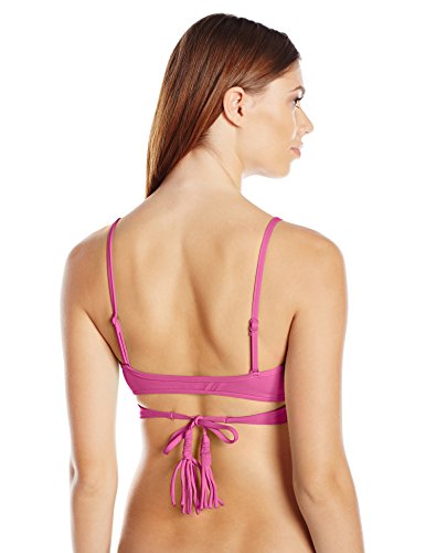 Seafolly Wrap Front Bralette Tops de Bikini, Violeta (Berry), 42 para Mujer