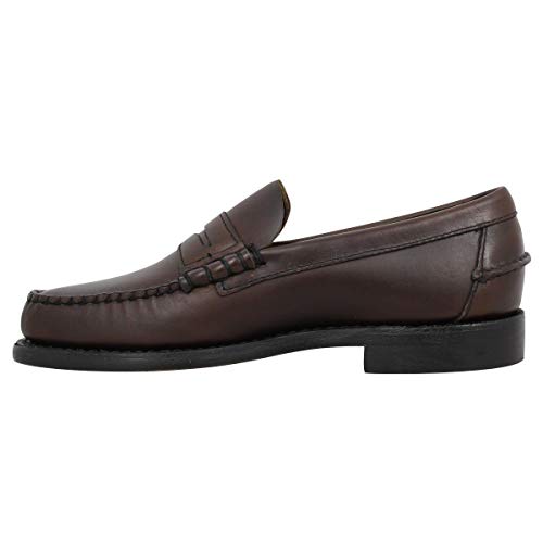 Sebago Classic Dan Waxy, Mocasines (Loafer) para Hombre, Marron (Dk Brown 901), 43 EU