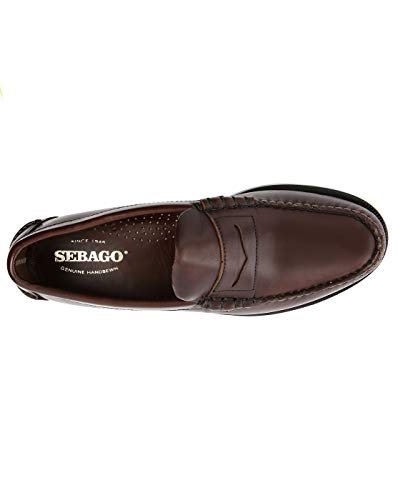 Sebago Classic Dan Waxy, Mocasines (Loafer) para Hombre, Marron (Dk Brown 901), 43 EU