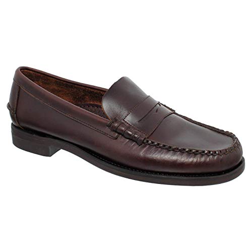 Sebago Classic Dan Waxy, Mocasines (Loafer) para Hombre, Marron (Dk Brown 901), 43 EU