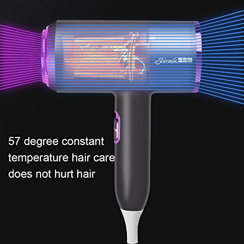 Secador de pelo portátil,Cuidado del cabello a temperatura constante/con difusor/Secador de cabello casero,Secador de cabello profesional para el cuidado del cabello de iones negativos