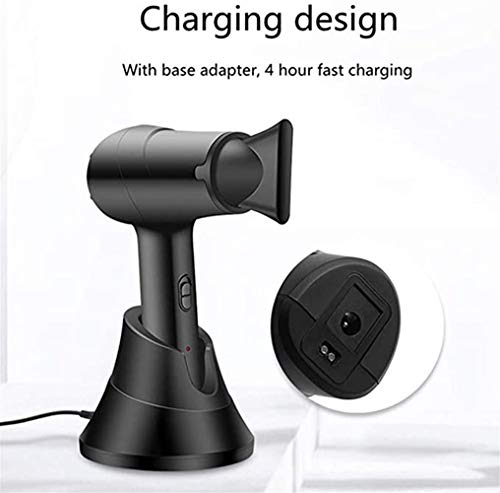 Secador portátil inalámbrico secador de pelo recargable con agua caliente y fría viento para casa de viaje