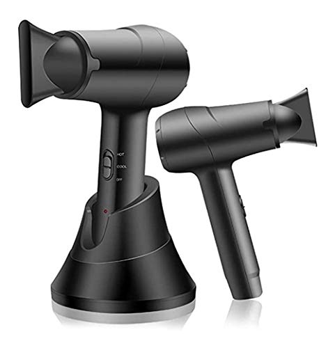 Secador portátil inalámbrico secador de pelo recargable con agua caliente y fría viento para casa de viaje
