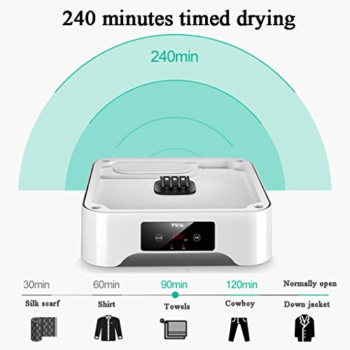 Secadora de ropa y máquina de planchado, multifuncional inteligente Rack de secado de doble capa Lavandería y secado rápido Temporizador de tiempo Máquina de cuidado de ropa doméstica, Peso 30 kg, 900