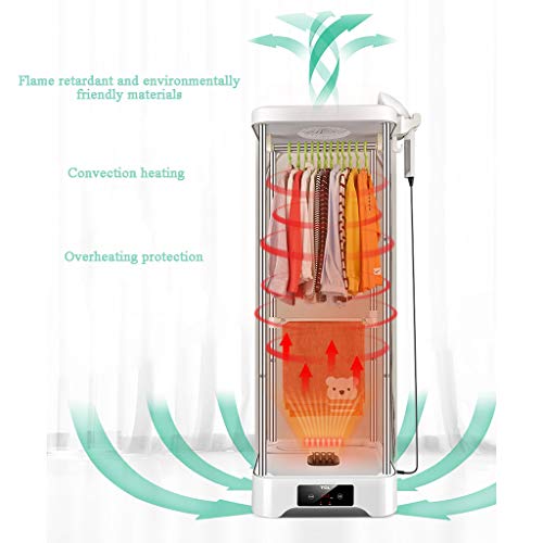 Secadora de ropa y máquina de planchado, multifuncional inteligente Rack de secado de doble capa Lavandería y secado rápido Temporizador de tiempo Máquina de cuidado de ropa doméstica, Peso 30 kg, 900