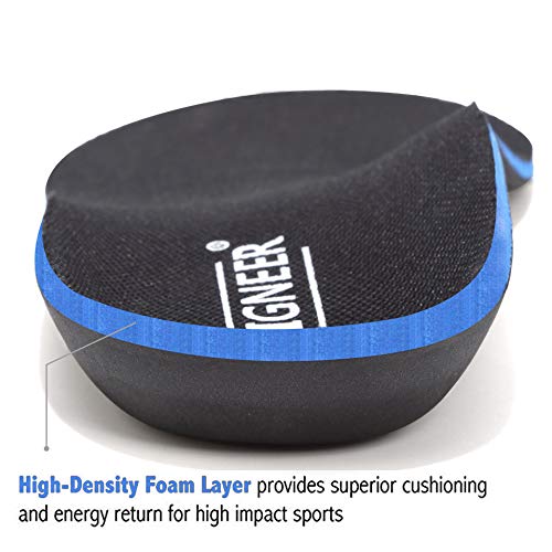 SEIGNEER Plantillas Fascitis Plantar, Inserto para pies planos, Plantillas ortopédicas, para Ayudar A Reducir el Dolor en el Talón Rodilla/Dolor de Espalda y Tendinitis de Aquiles