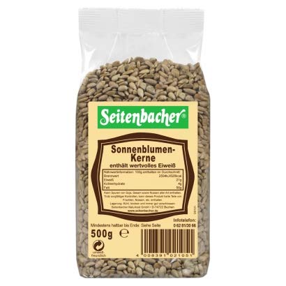 Seitenbacher - Semillas de girasol como complemento para pan, cereales, ensalada o salsas