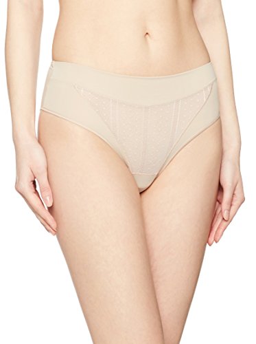 Selene 3080, Braguitas Altas Para Mujer, Marrón, S, paquete de 2