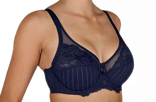 Selene Mariluz, Sujetador con Aros para Mujer, Marino, ES 95D