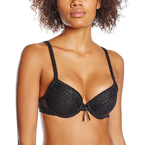 Selene - Sujetador Casandra Push Up, color negro, talla 90B