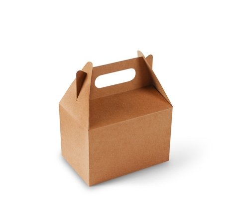 Selfpackaging Caja de Picnic en Color Kraft para cumpleaños, Fiestas o Food Trucks - S