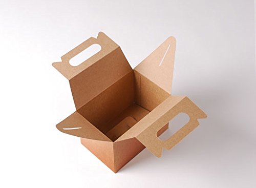 Selfpackaging Caja de Picnic en Color Kraft para cumpleaños, Fiestas o Food Trucks - S
