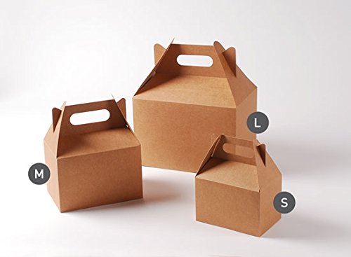 Selfpackaging Caja de Picnic en Color Kraft para cumpleaños, Fiestas o Food Trucks - S