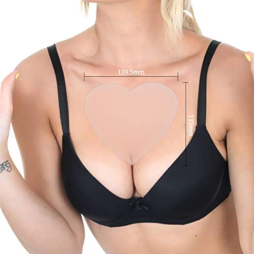 SENDILI 3 Pcs Almohadillas Antiarrugas Escote Almohadillas Antiarrugas de Silicona Parche - Elimina y Previene las Arrugas, Líneas y Cicatrices Piel Reutilizable Almohadilla Anti Arruga