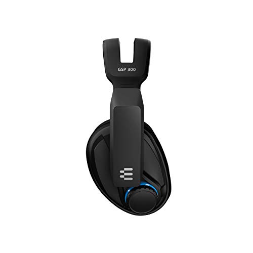 Sennheiser GSP 300 - Microauricular Cerrado para Gaming, Color Negro y Azul, Around Ear