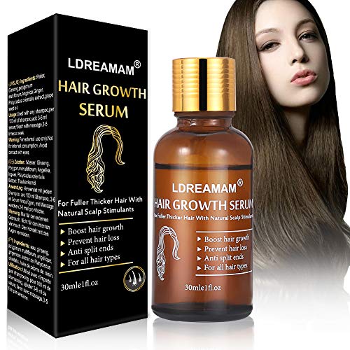 Sérum de crecimiento del cabello,Tratamiento para el Cabello,Antipérdida de Cabello,Promueve más Cabello Ticker,más Completo y más Rápido Crecimiento,Crece Pelo para Hombre y Mujer