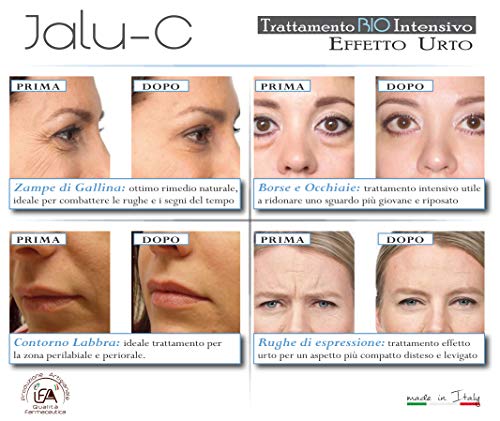 Serum Facial antiedad ECOLOGICO con Acido Hialuronico Puro altamente EFICAZ, Purísima Vitamina C y Sales del Mar Muerto | TRATAMIENTO INTENSIVO Ideal para tratar las arrugas | 30 ml | MADE IN ITALY