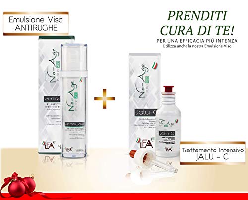 Serum Facial antiedad ECOLOGICO con Acido Hialuronico Puro altamente EFICAZ, Purísima Vitamina C y Sales del Mar Muerto | TRATAMIENTO INTENSIVO Ideal para tratar las arrugas | 30 ml | MADE IN ITALY