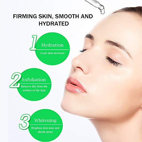 Serum Facial de Ácido Hialurónico, Hidratará Aclarará la Piel Mientras Rellena Esas Líneas Finas y Arrugas Orgánicopara Eliminar Líneas de Expresión y Arrugas Hidratación Suave y Fácil Absorción-30ml