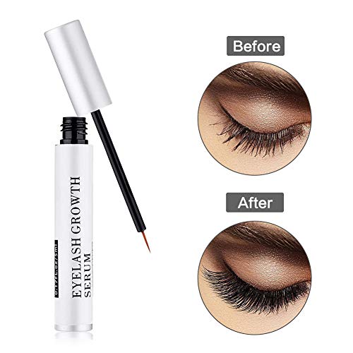 Sérum Potenciador de Pestañas para el Crecimiento de Pestañas Densas, Potentes y Largas Sérum Potenciador de Pestañas las 3 a 6 Semanas, 5 ml (0.17 FL.oz)