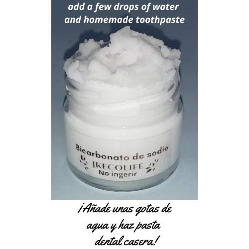 Set 5 cepillos de dientes 100% bambú biodegradables con tarro de bicarbonato para hacer pasta casera saludable, suavidad media