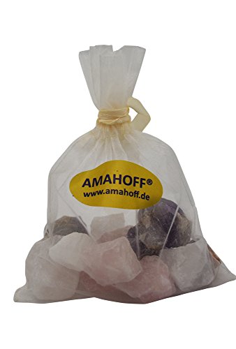 Set básico de piedras preciosas de agua, 250g, cuarzo rosa, cristal de roca, amatista