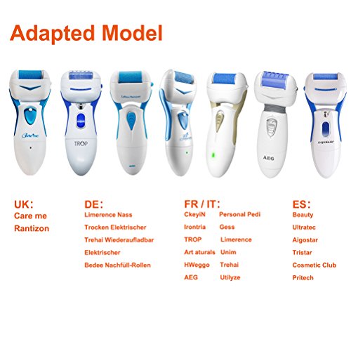 [Set de 4] Canwn Extrarugosos Rodillos Lijadores para Ultratec Eliminador de Callos Iheyfilly,Anself Aparatos Eléctricos de Pedicura,Jata LD85B Pedicura Eléctrico Bedee