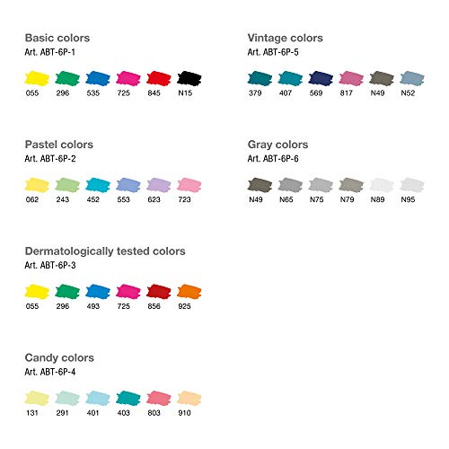 Set De 6 Rotuladores Dual Brush Colores Pastel Tombow