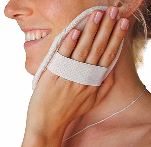 Set de baño con esponja natural Luffa exfoliador corporal y facial con cepillo para la espalda, guante y almohadilla exfoliadora para la ducha