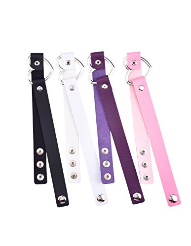 Set de gargantillas, diseño de corazón, estilo vintage, 4 unidades