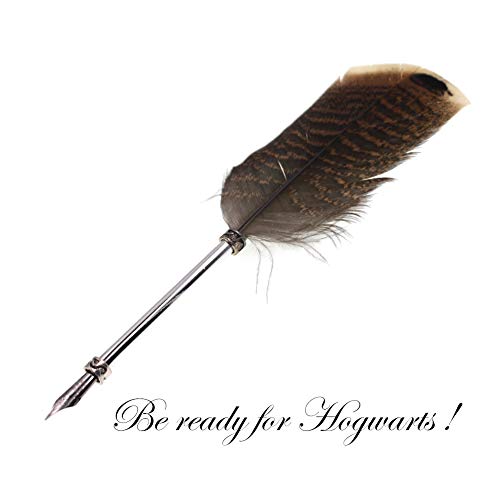 Set de pluma de búho para fans de Harry Potter. Pluma para caligrafía con tinta. Regalo para niños, amigos, Navidad, cumpleaños, etc., color Juego de bolígrafo de búho con marcador de búho