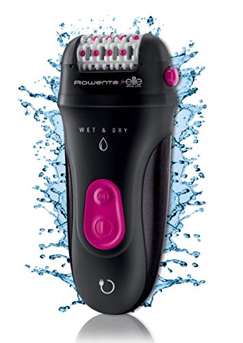 Set Pulidor de uñas eléctrico Rowenta MP2016F1 + Rowenta Depiladora WET & DRY ELITE EP8002F0 - Sin cable y utilizable bajo el agua, cabezal de 24 pinzas con función masajeadora, autonomía de 40min