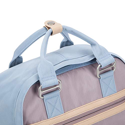 SEVENTEEN LONDON - Mochila 'Wimbledon' Moderna, Sencilla y Unisex con un Acabado Azul y Lila en el Estilo de una Mochila escandinava, computadora portátil de hasta 13"