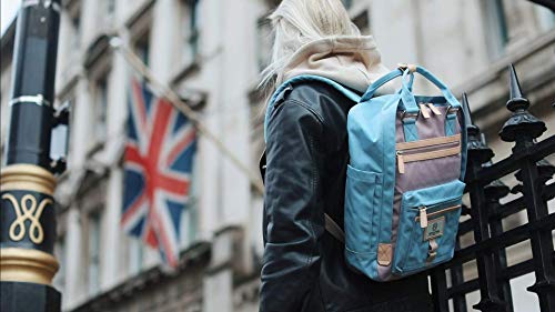 SEVENTEEN LONDON - Mochila 'Wimbledon' Moderna, Sencilla y Unisex con un Acabado Azul y Lila en el Estilo de una Mochila escandinava, computadora portátil de hasta 13"