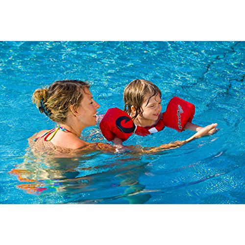 Sevylor Puddle Jumper, Manguitos bebé para Aprender a Nadar, para niños de 2 a 5 años, De 15 a 30 kg de Peso, Rojo