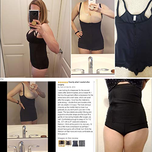 shapewear body mujer fajas reductoras adelgazantes bodies moldeadores mujer body reductor para vestido waist trainer latex body shaper slimming ropa interior lencería moldeadora (Negro, Medium)