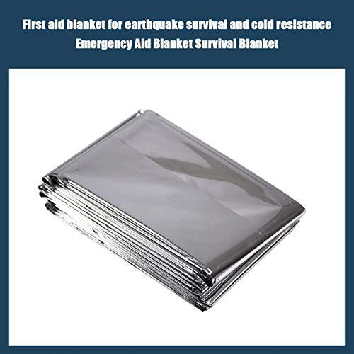 Shaple Cobijas térmicas de emergencia de película de aluminio EVA | Herramienta de supervivencia, manta de camping, perfecta para exteriores, senderismo, camping, dorado