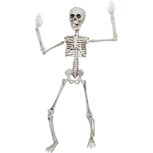 SHATCHI Decoración de Halloween, Esqueleto Posible, decoración de la Vida, tamaño 165 cm, para Fiestas, Paseos