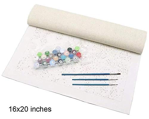 Shenglex Pintura al óleo por números Kits DIY de Pintura Lienzo Digital Arte la Pared Pinturas Decoraciones Regalos(40X50 cm) sin Marco--Cosmética Femenina y Caja de Regalo