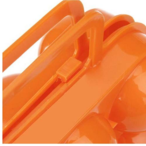 shentaotao Titular Portátil 12 Huevos Ranuras Caja a Prueba De Golpes De Almacenamiento Herramienta Ideal para Picnic, Cena Al Aire Libre, Camping Y Que Va De Excursión Naranja