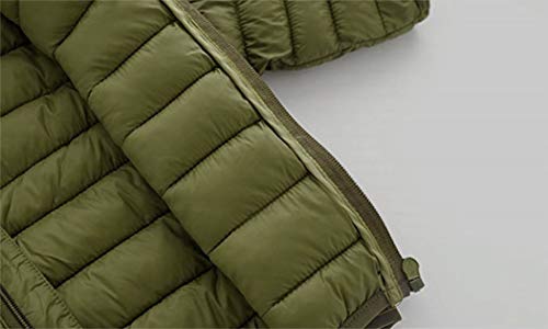 shepretty Niños Unisex Chaquetas de Plumas Ligero con Capucha (90cm-170cm)
