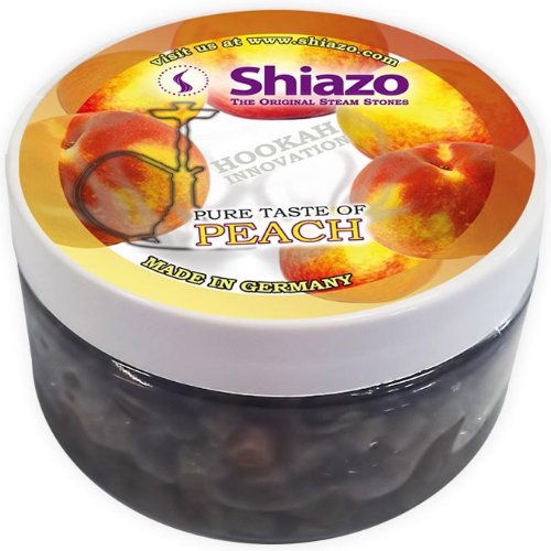 SHIAZO - Piedras granuladas para cachimba (sustituye a tabaco, sin nicotina, 100 g, aroma a melocotón)
