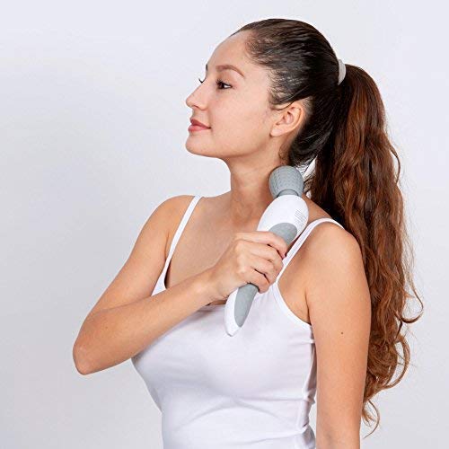 SHISEI® Masajeador corporal de vibración (nuevo modelo 2020) - Masaje vibrador de shiatsu, anticelulitis y acupresión - Vibromasajeador portátil y recargable - Garantía 2 Años