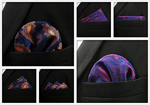 Shlax&Wing Hombres Mezclado Clasificado Patrón Pañuelo De Bolsillo Pañuelo Conjunto 5 PIEZAS POR CONJUNTO